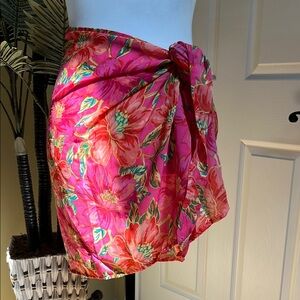 Beach Riot, one size, Floral Pink Sarong Wrap